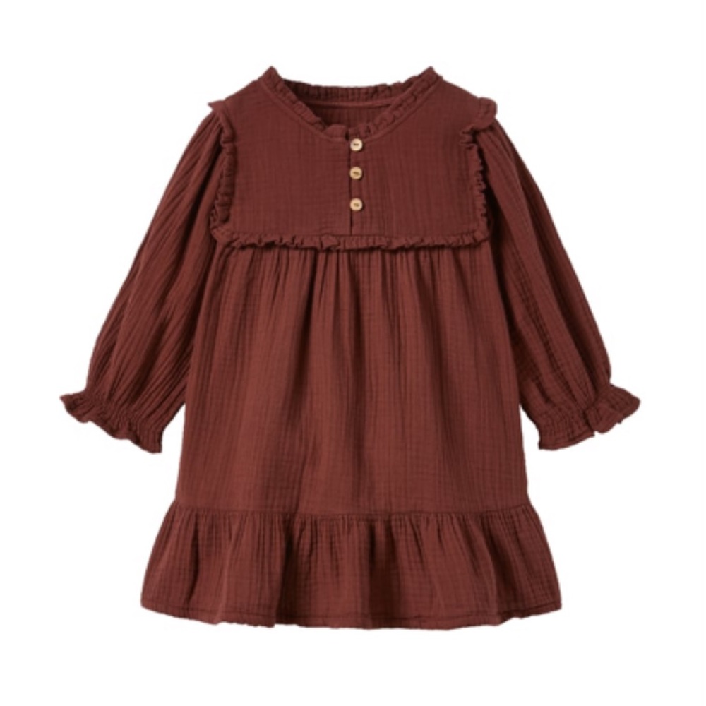 Zara Ruffled Textured Dress